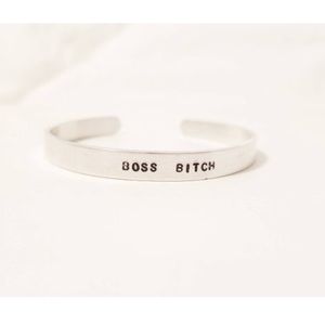 Boss Bitch cuff bracelet